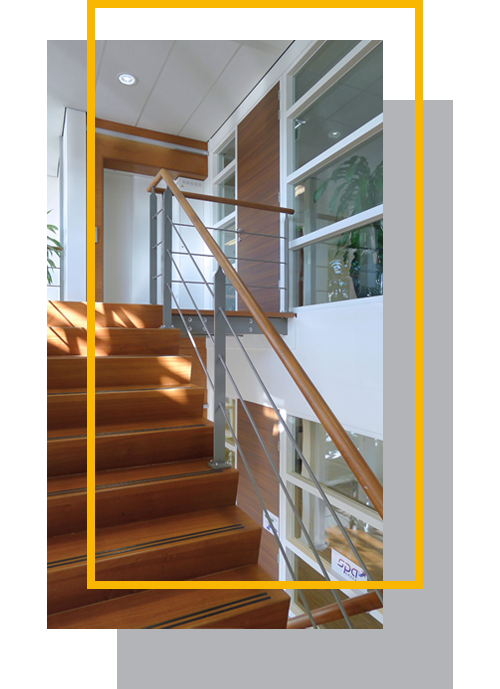 stairs for a commercial property